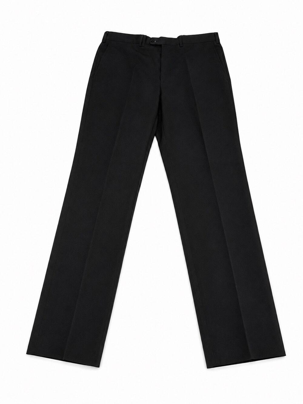 Pierre Cardin Men’s Black Dress Pants Size 36 Linen Blend Flat Front Trousers